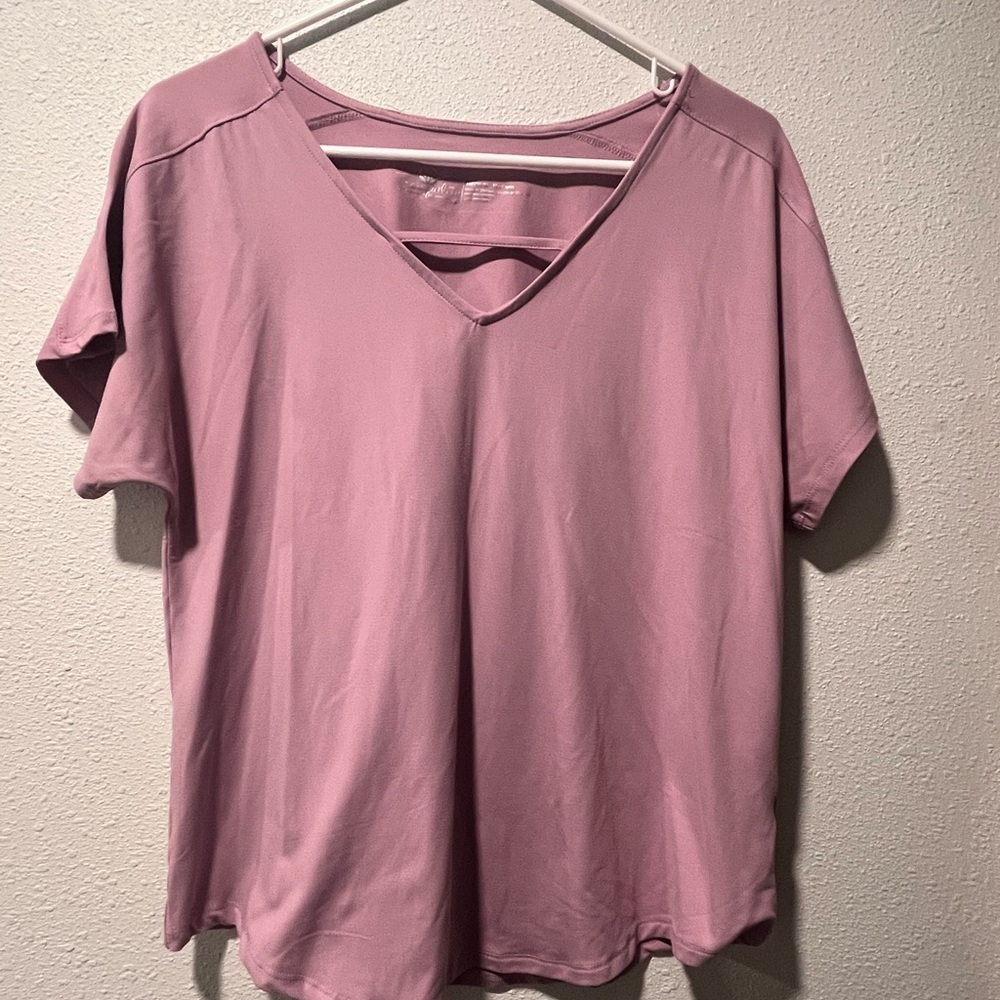 Tranquility Womens Short Sleeve Top Lilac